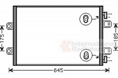 VAN WEZEL 43005406 -  Конденсатор, кондиционер